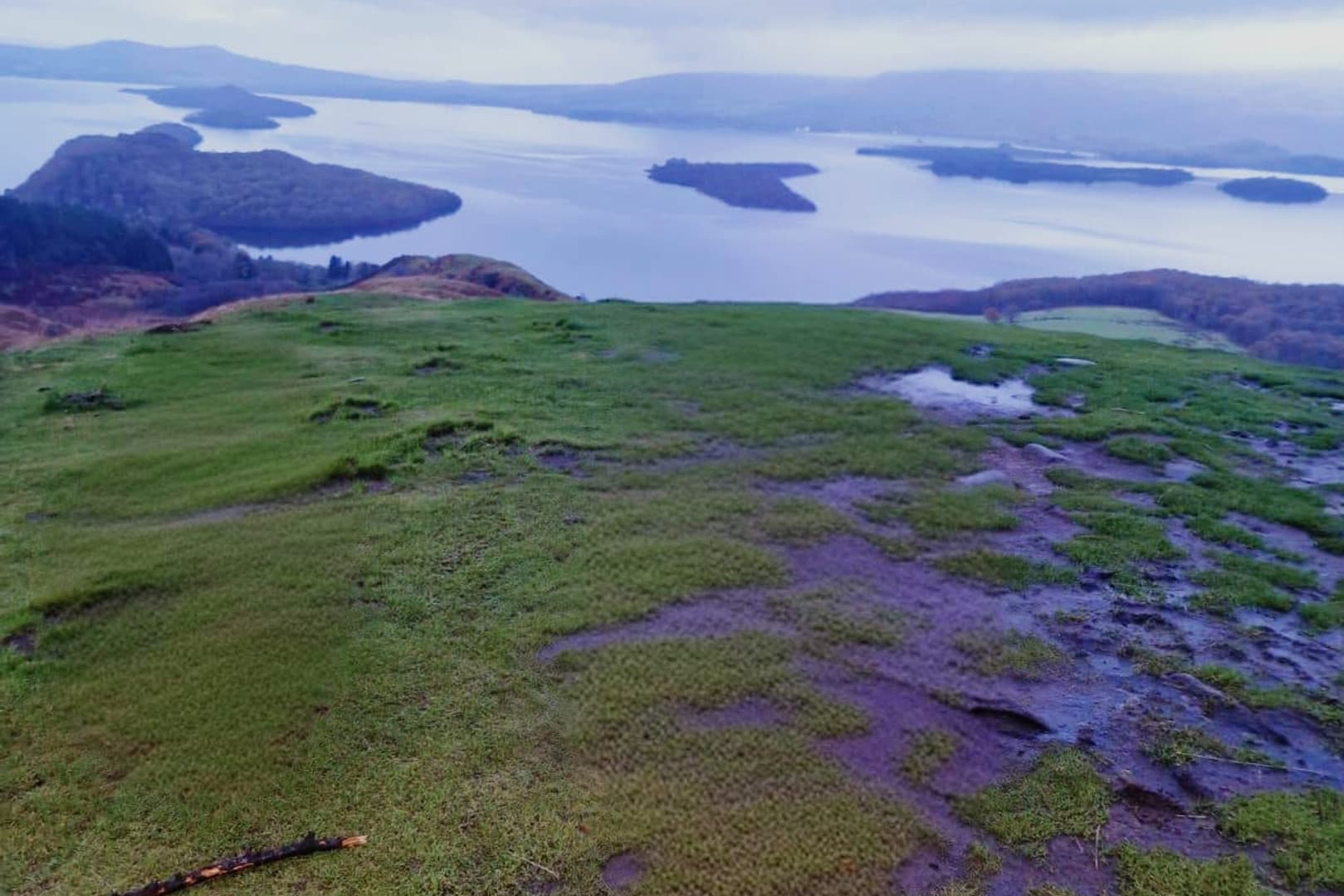 The view over Loch Lomond and its islands from The Cobbler